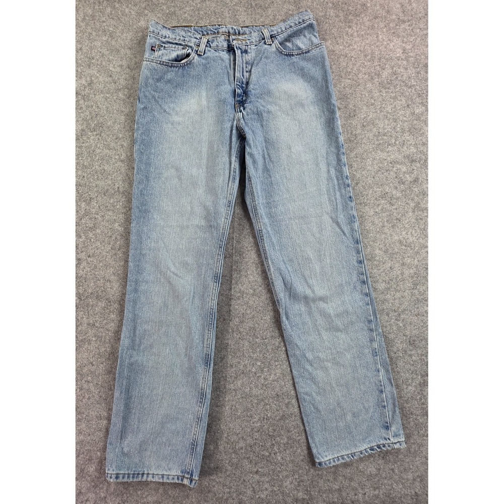 VTG Polo Jeans Co Ralph Lauren Saturday Jean Light Straight Blue 12 High Rise